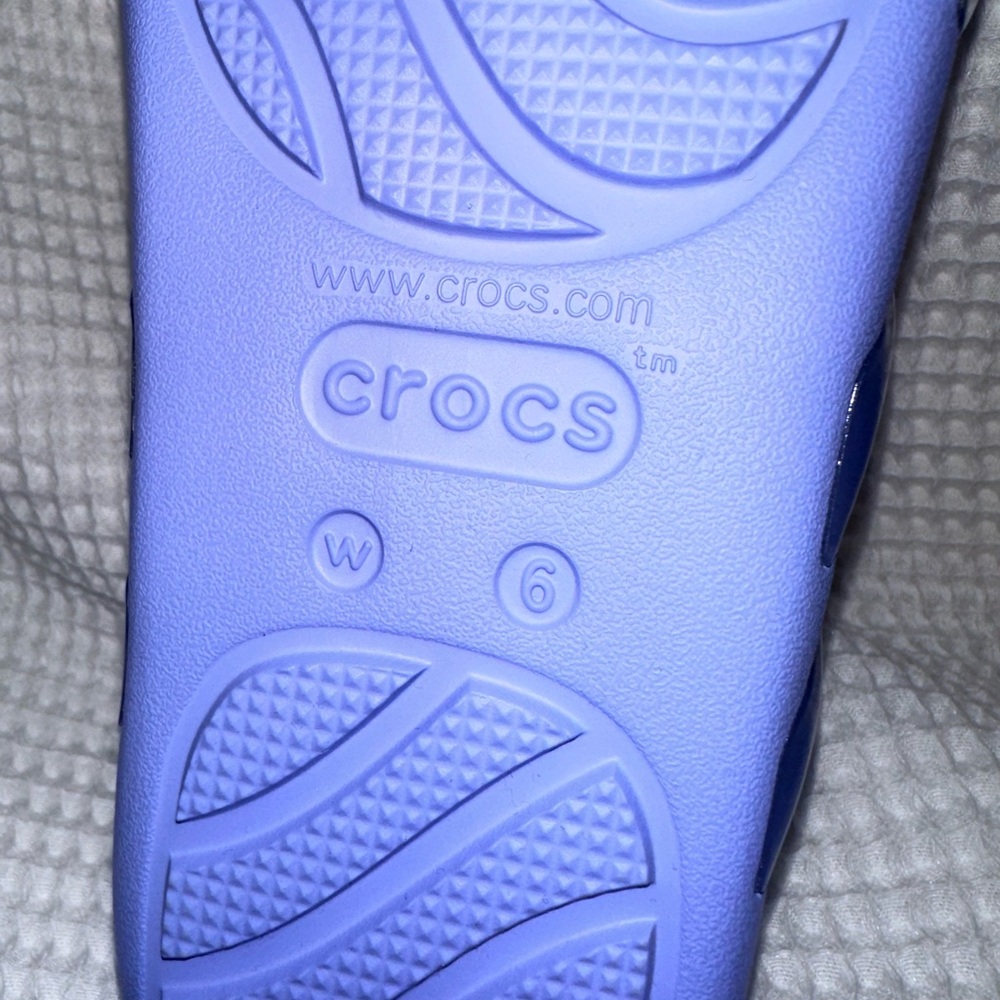 Crocs Splash Glossy Strappy Sandals in the color Moon Jelly - Picture 3 of 4
